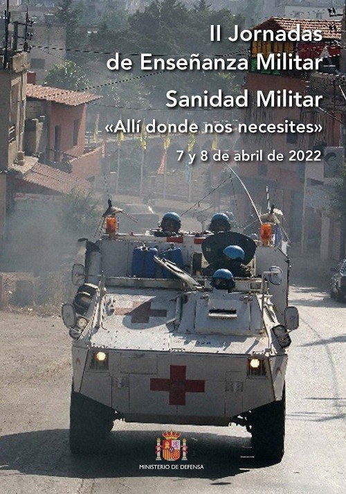 II JORNADAS DE ENSEÑANZA MILITAR SANIDAD MILITAR | portada del libro