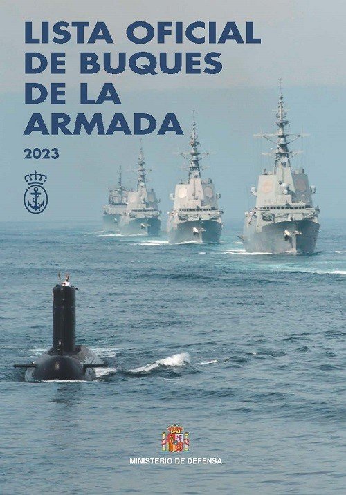 Lista oficial de buques de la Armada 2023 | portada del libro