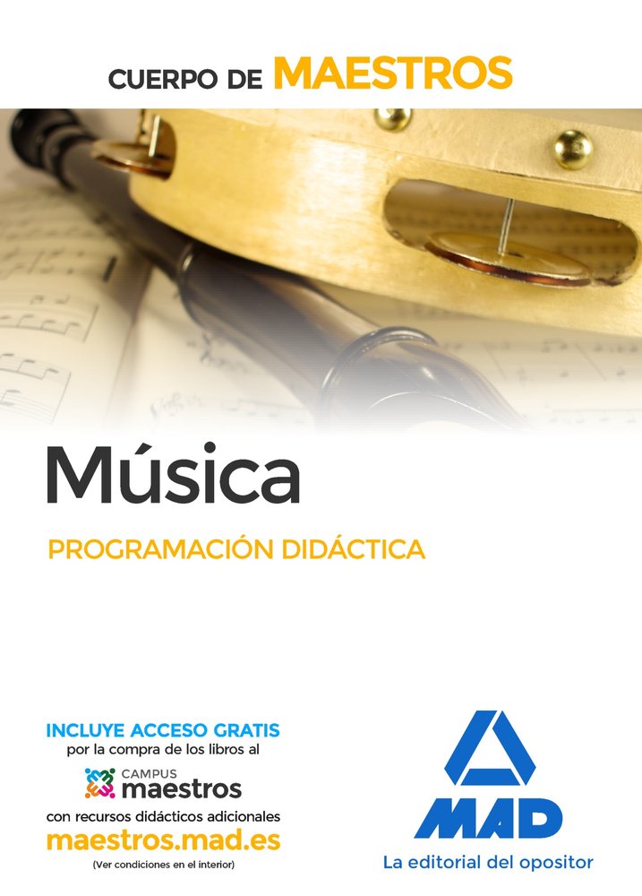 Cuerpo de Maestros Música. Programación Didáctica, de Varios autores | portada del libro