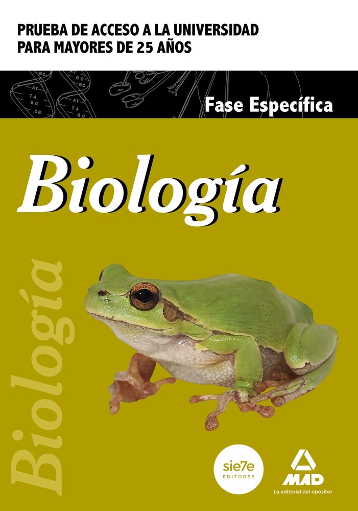 Biología. Prueba de acceso a la Universidad para Mayores de 25 años, de CENTRO DE ESTUDIOS VECTOR | portada del libro