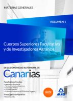 Cuerpos Superiores Facultativo y de Investigadores Agrarios de la Comunidad Autónoma de Canarias., de Varios autores | portad