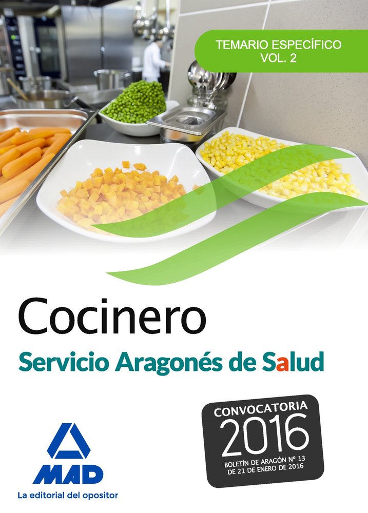 Cocinero del Servicio Aragonés de salud., de SERRANO BARCENA | portada del libro