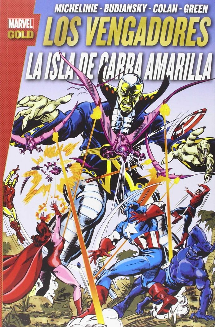 MARVEL GOLD LOS VENGADORES LA ISLA DE GA, de DAVID MICHELINI | portada del libro