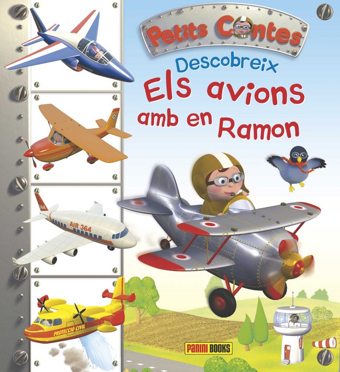 Petits Contes Descobreix els avions amb en Ramon | portada del libro
