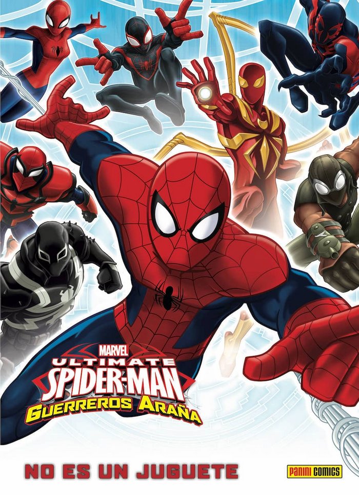 MARVEL KIDS. ULTIMATE SPIDER-MAN: GUERREROS ARAÑA, de JOE CARAMAGNA | portada del libro