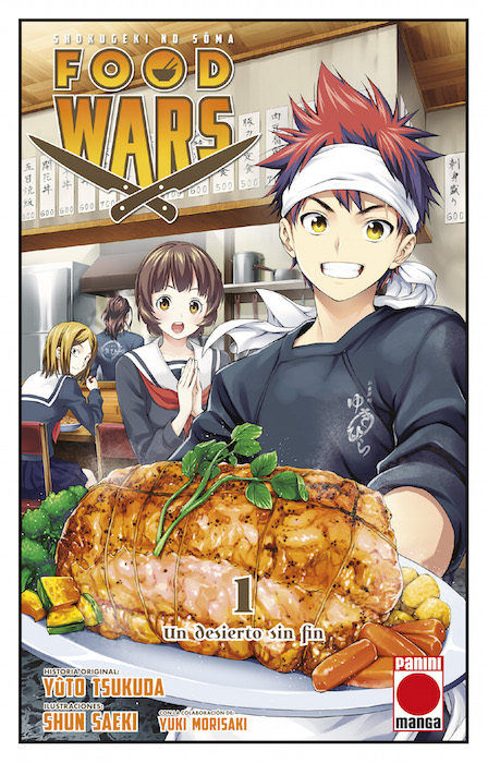 FOOD WARS 01. UN DESIERTO SIN FIN, de TSUKUDA | portada del libro