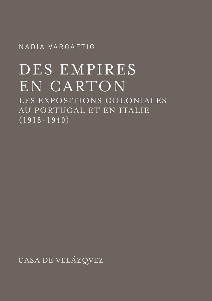 Des Empires en carton, de Vargaftig, Nadia | portada del libro