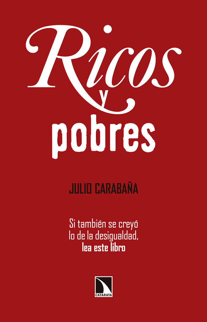Ricos y pobres, de Carabaña Morales, Julio | portada del libro