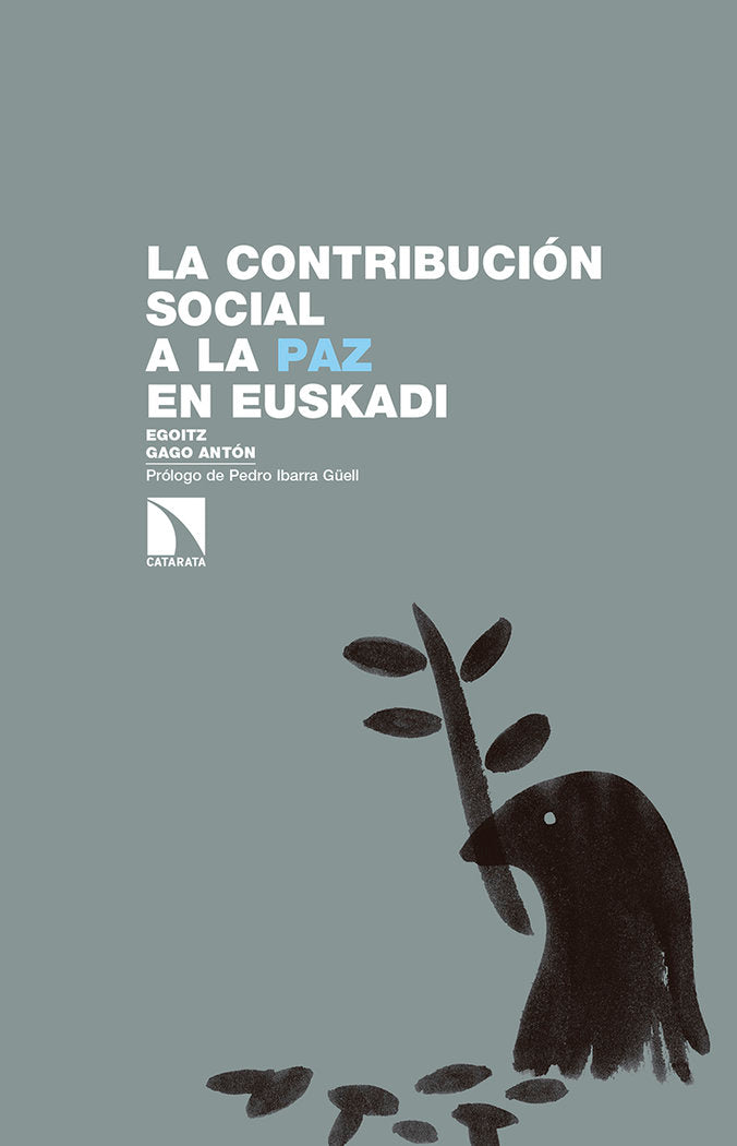 La contribución social a la paz en Euskadi, de Gago Antón, Egoitz | portada del libro