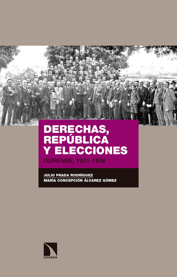 Derechas, República y elecciones, de Prada Rodríguez, Julio | portada del libro