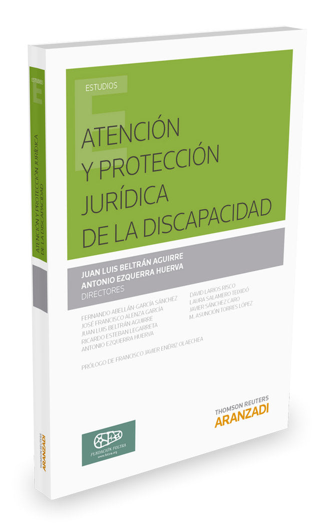 Atención y protección jurídica de la discapacidad, de Beltrán Aguirre, Juan Luis | portada del libro