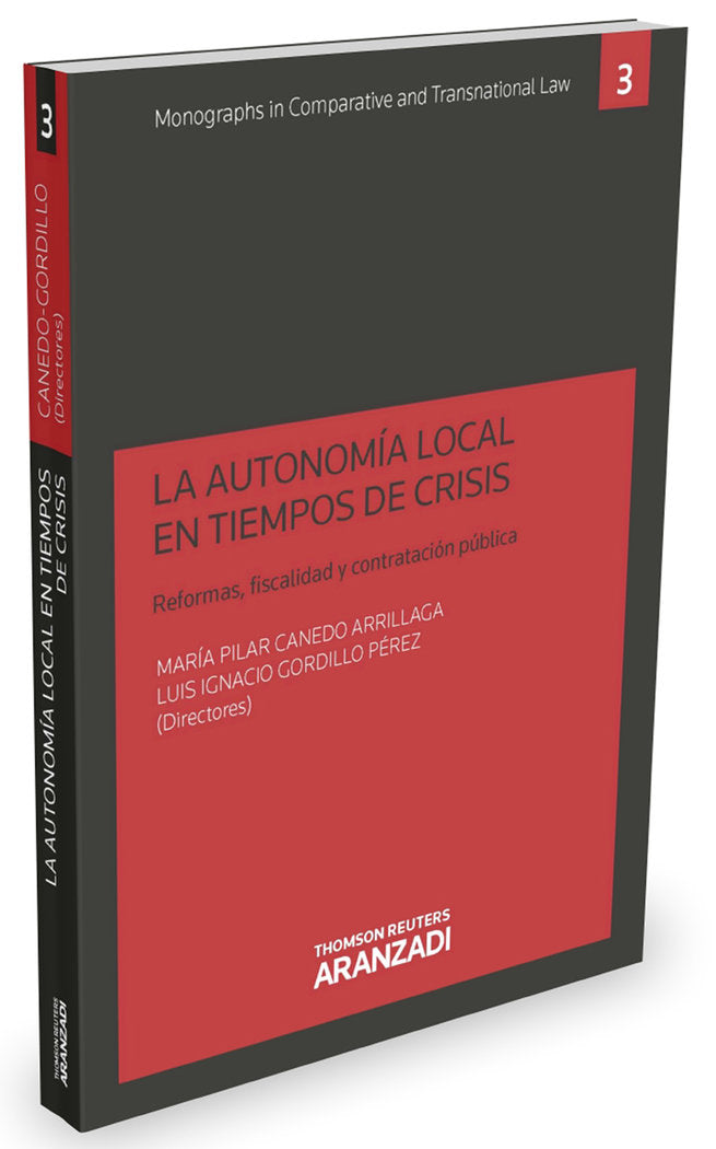 La autonomía local en tiempos de crisis, de Canedo Arrillaga, Mª Pilar | portada del libro