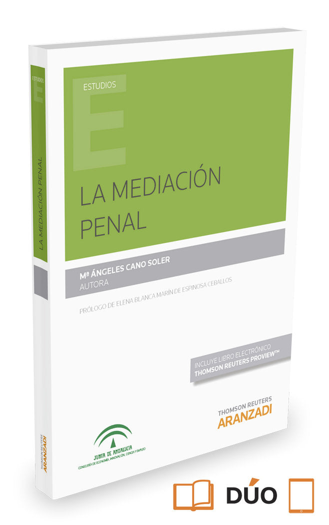 La mediación penal (Papel + e-book), de Cano Soler, María Ángeles | portada del libro