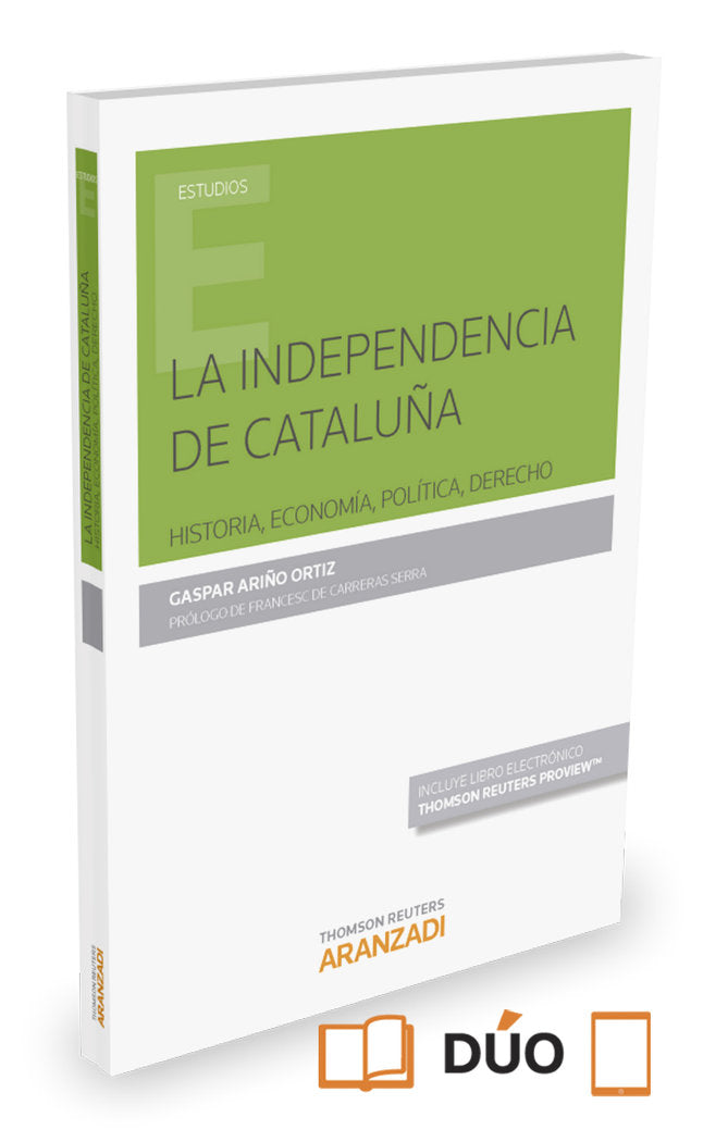 La independencia de Cataluña (Papel + e-book), de Ariño Ortíz, Gaspar | portada del libro