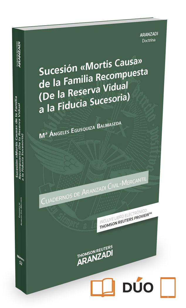 Sucesión "mortis causa" de la familia recompuesta (Papel + e-book), de Egusquiza Balmaseda, Mª Angeles | portada del libro