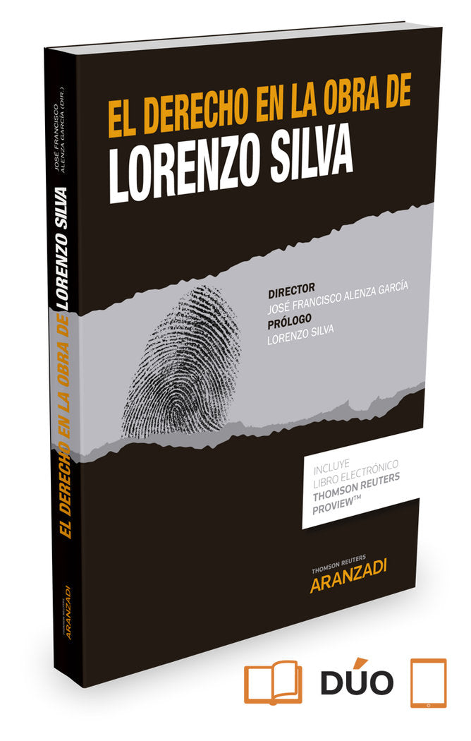 El Derecho en la obra de Lorenzo Silva (Papel + e-book), de Alenza García, José Francisco | portada del libro