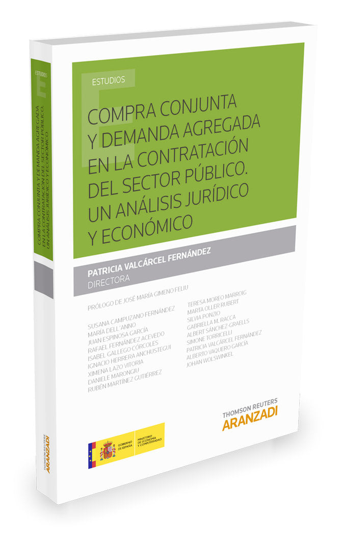 Compra conjunta y demanda agregada en la contratación del sector público, de Varcarcel Fernández, Patricia | portada del libr