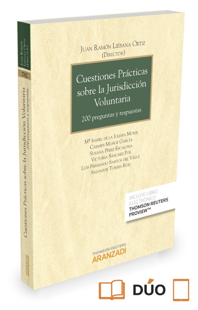 Cuestiones prácticas sobre la jurisdicción voluntaria (Papel + e-book), de de la Iglesia Monje, Isabel | portada del libro