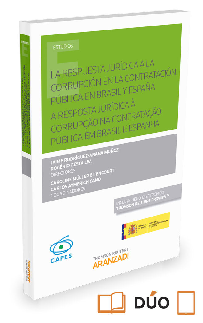 La respuesta jurídica a la corrupción en la contratación pública en Brasil y España (Papel + e-book), de Aymerich Cano, Carlo