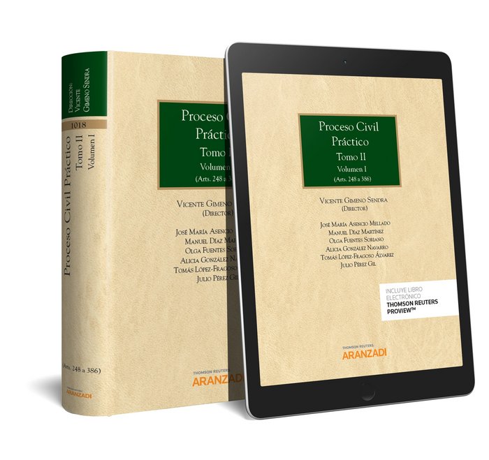 PROCESO CIVIL PRÁCTICO. TOMO II. (2 Volúmenes) (Papel + e-book), de Gimeno Sendra, José Vicente | portada del libro