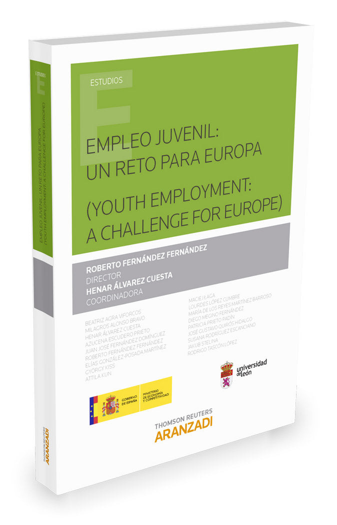 Empleo juvenil: un reto para Europa ( youth employment: a challenge for Europe ), de Álvarez Cuesta, Henar | portada del libr