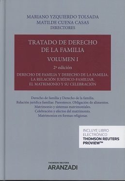 Tratado de Derecho de la Familia (Volumen I) (Papel + e-book), de Cuena Casas, Matilde | portada del libro