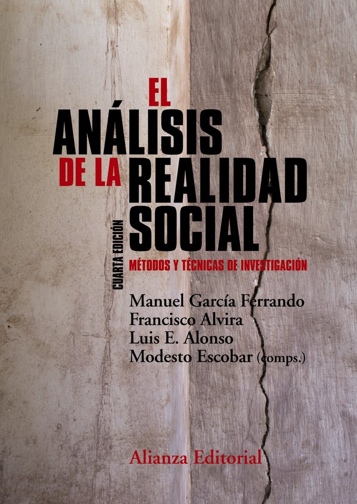 El análisis de la realidad social, de García Ferrando, Manuel | portada del libro