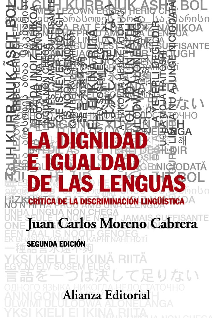 La dignidad e igualdad de las lenguas, de Moreno Cabrera, Juan Carlos | portada del libro