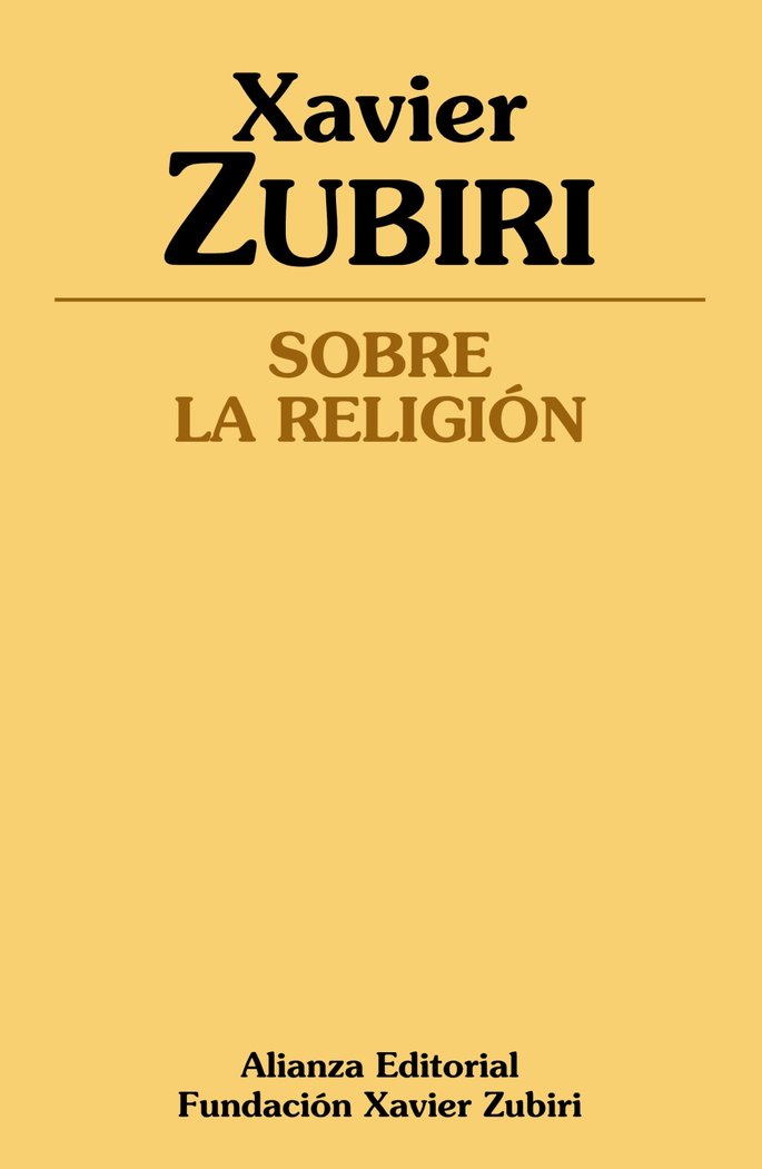 Sobre la religión, de Zubiri, Xavier | portada del libro
