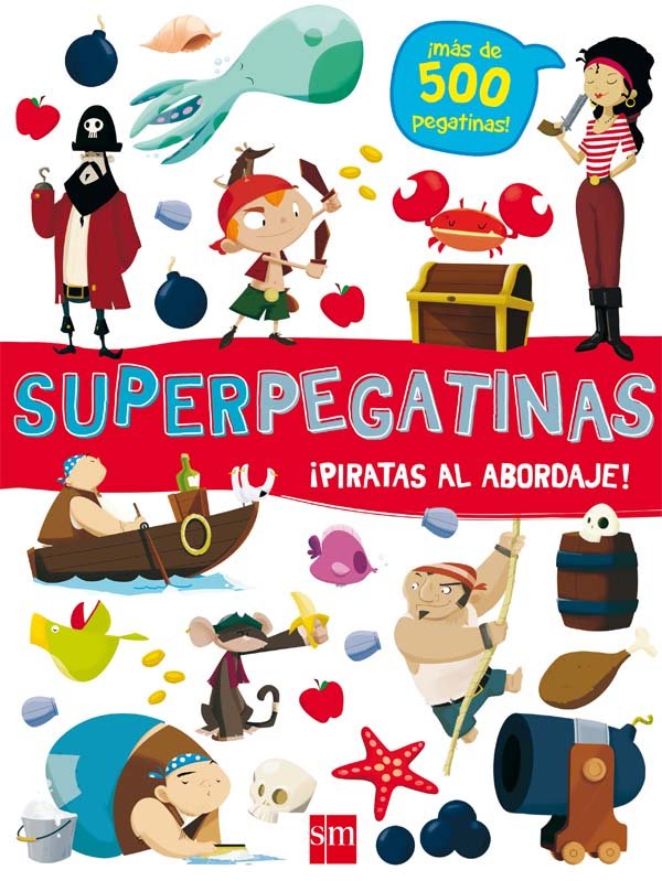 Superpegatinas¡ piratas al abordaje!, de Libri, De Agostini | portada del libro