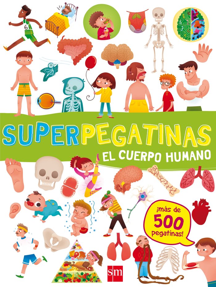 Superpegatinas El cuerpo humano, de Libri, De Agostini | portada del libro