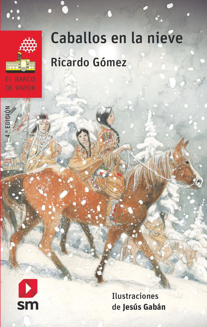 Caballos en la nieve, de Gómez Gil, Ricardo | portada del libro