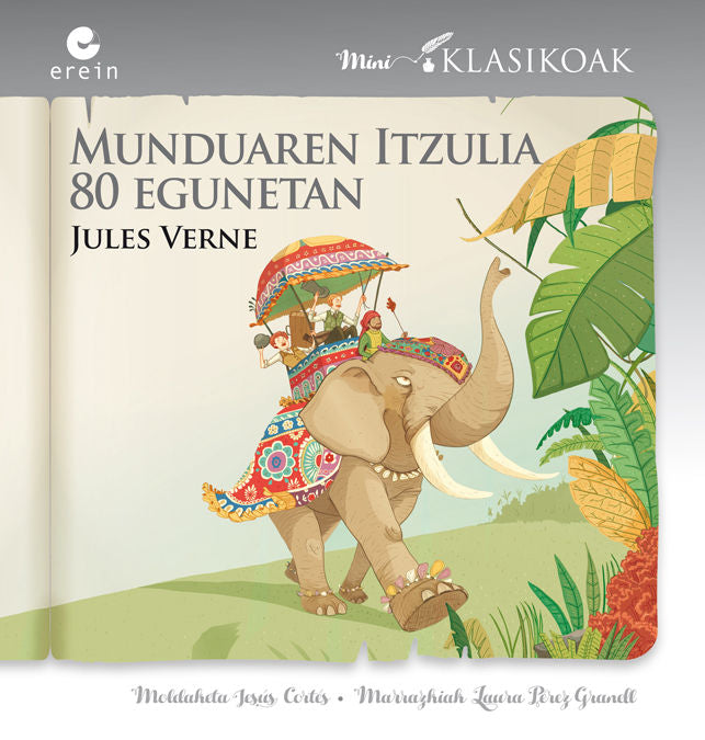 MUNDUAREN ITZULIA 80 EGUNETAN, de JULES VERNE | portada del libro