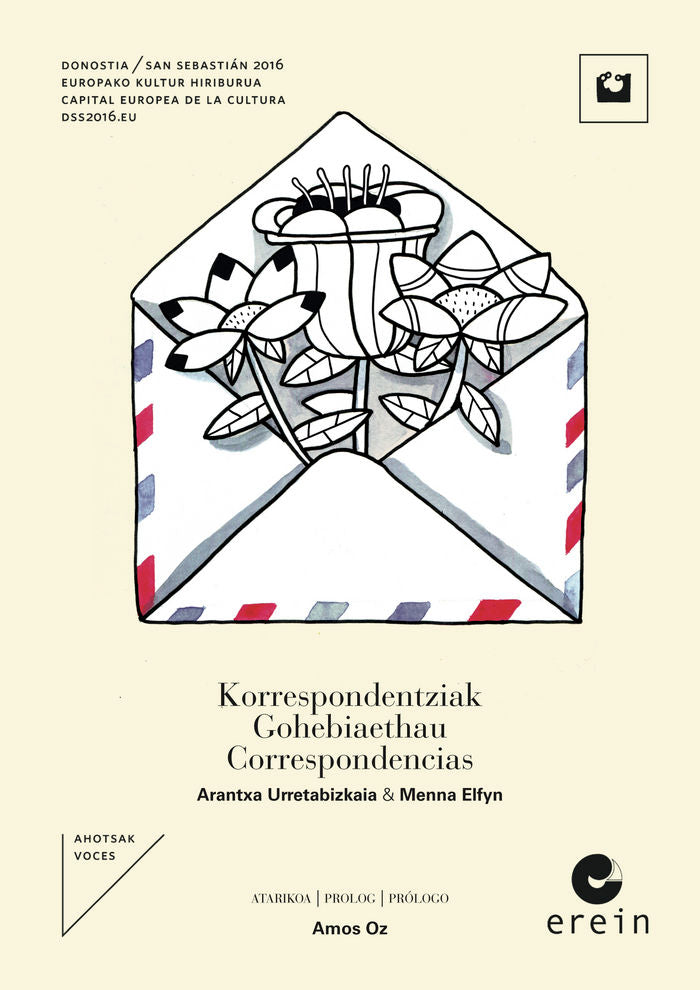 Korrespondentziak / Gohebiaethau / Correspondencias, de Arantxa Urretabizkaia | portada del libro