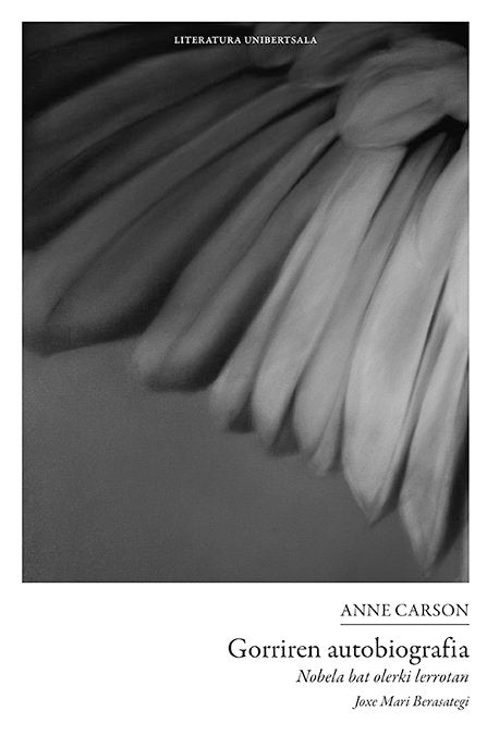 Gorriren autobiografia, de CARSON, ANNE | portada del libro