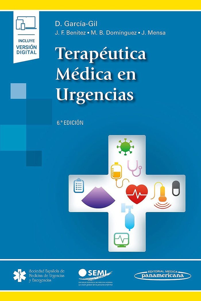 Terapéutica Médica en Urgencias (incluye versión digital)6ª, de GARCÃA GIL, DANIEL | portada del libro