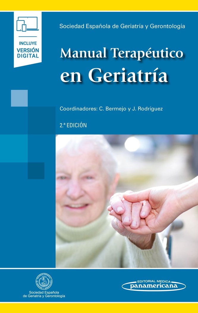 MANUAL TERAPEUTICO EN GERIATRIA (+ E-BOOK ), de SEGG SOCIEDAD ESPAÑOLA DE GERIATRIA Y GERONTOLOGIA | portada del libro