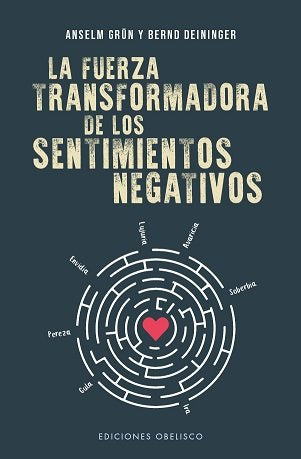 La fuerza transformadora de los sentimientos negativos, de Grün, Anselm | portada del libro