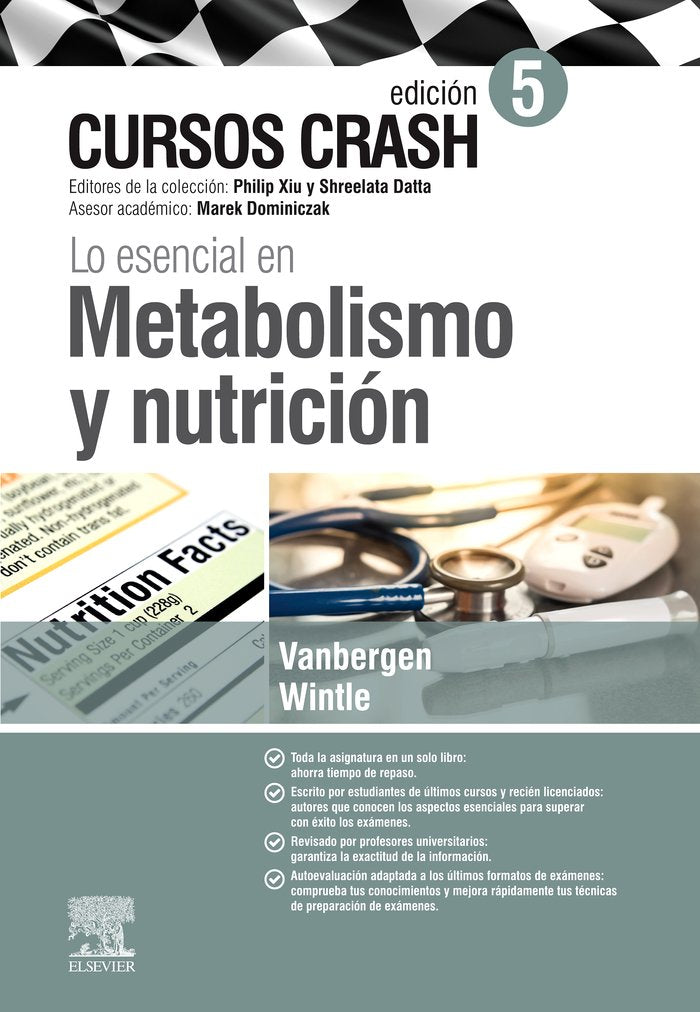 Lo esencial en Metabolismo y nutrición (5ª ed.), de Vanbergen, Olivia | portada del libro