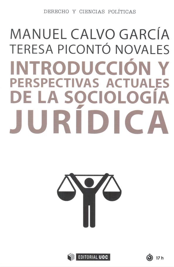 Introducción y perspectivas actuales de la Sociología jurídica, de Calvo García, Manuel | portada del libro