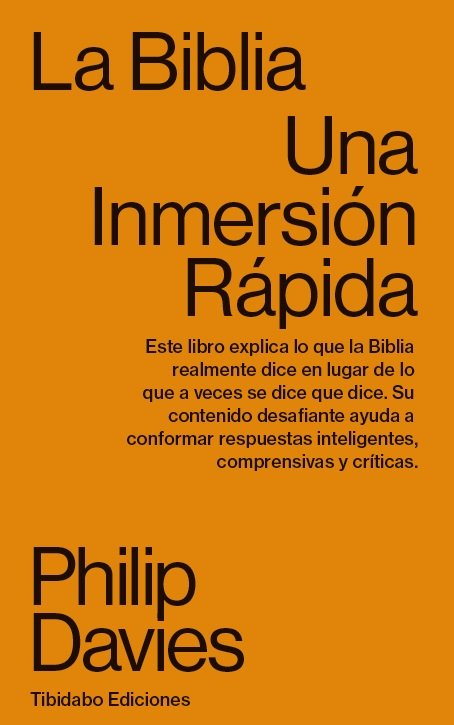 La Biblia, de Davies, Philip | portada del libro