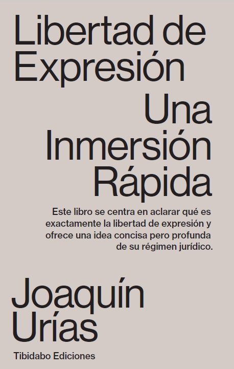 Libertad de expresión., de Urías, Joaquín | portada del libro