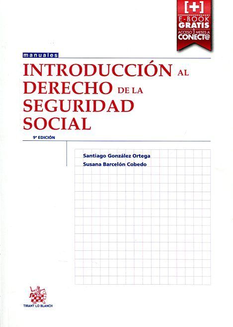 Introducción al Derecho de la Seguridad Social 9ª Edición 2015, de González Ortega | portada del libro
