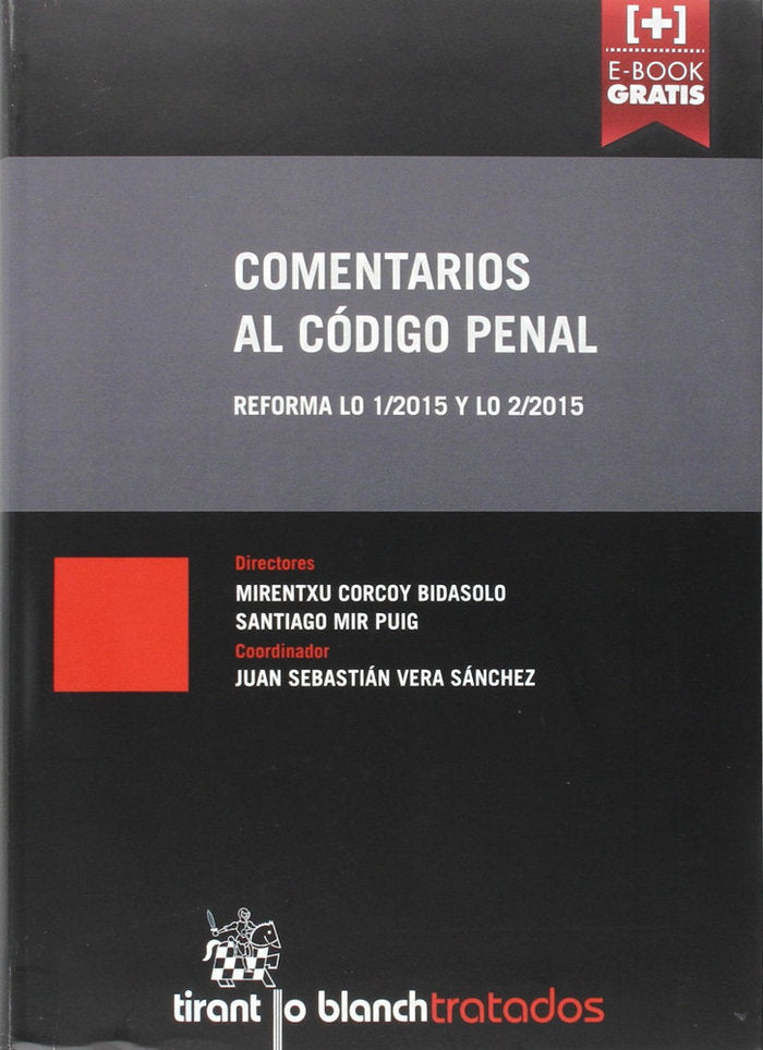 Comentarios al Código Penal, de CORCOY BIDASOLO | portada del libro