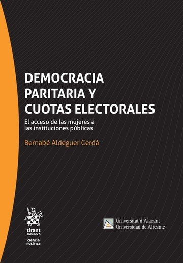 Democracia Paritaria y Cuotas Electorales, de Aldeguer Cerdá | portada del libro