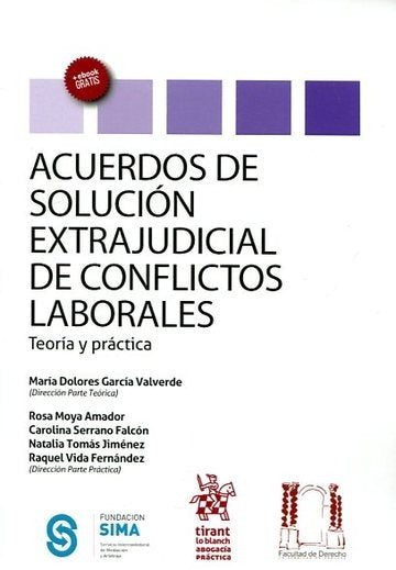 Acuerdos de Solución Extrajudicial de Conflictos Laborales Teoría y Práctica, de Garcia Valverde | portada del libro