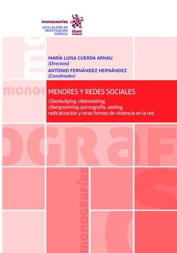 Menores y Redes Sociales, de CUERDA ARNAU | portada del libro