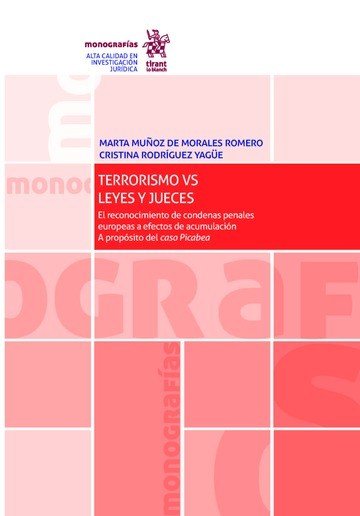 Terrorismo vs. Leyes y Jueces, de Muñoz de Morales Romero | portada del libro