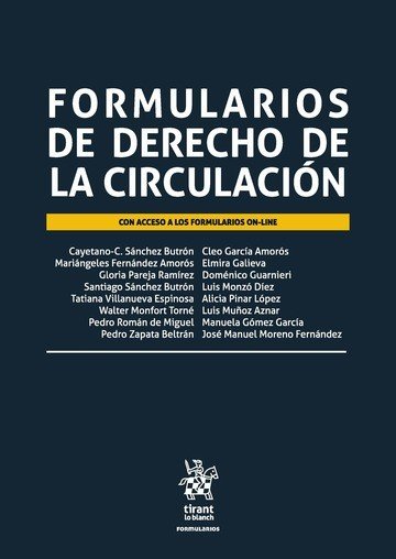 Formularios de Derecho de la Circulación, de Sánchez Butrón | portada del libro