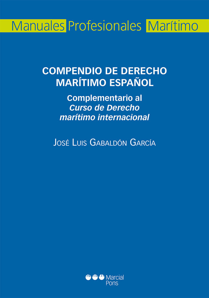 Compendio de Derecho marítimo español, de Gabaldón García, José Luis | portada del libro